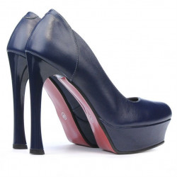 Elegantné dámske topánky 1212 indigo