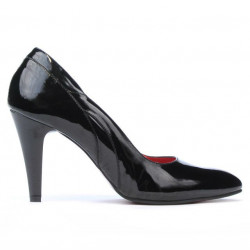Elegantné dámske topánky 1218 čierny lak
