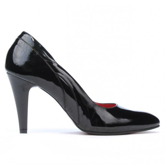 Elegantné dámske topánky 1218 čierny lak