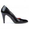 Elegantné dámske topánky 1218 čierny lak