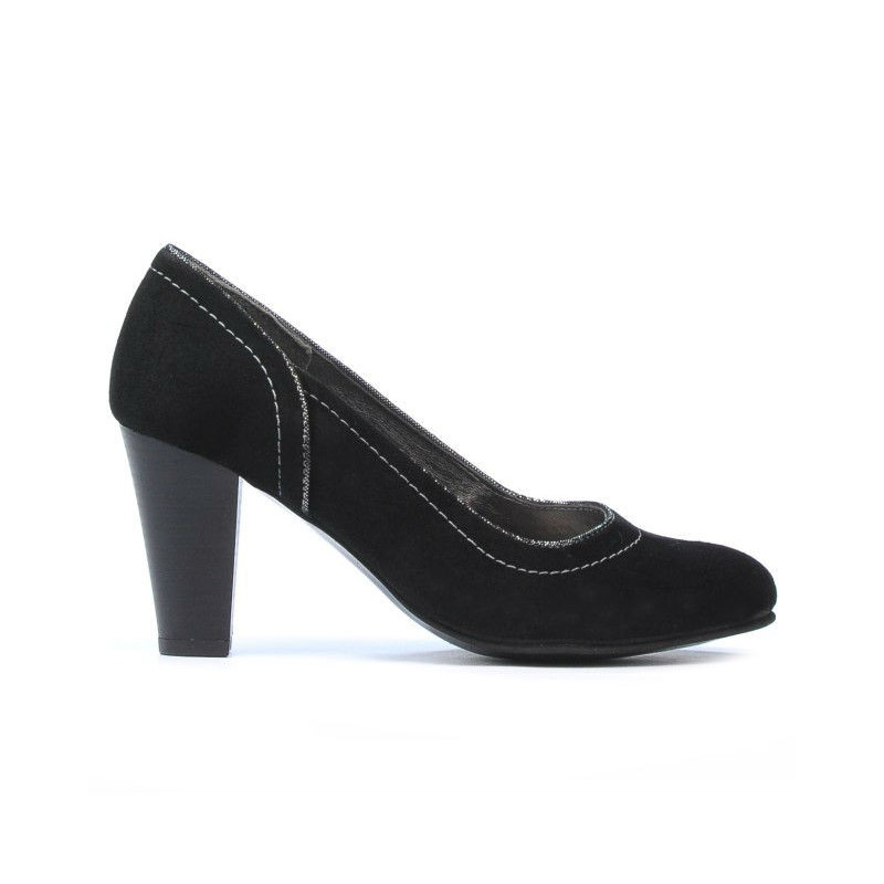 Elegantné dámske topánky 1205 čierna antilopa