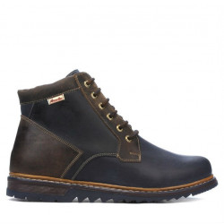 Pánske topánky 497 tuxon indigo+hnedá
