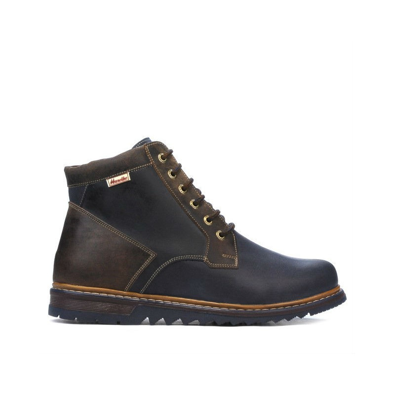 Pánske topánky 497 tuxon indigo+hnedá