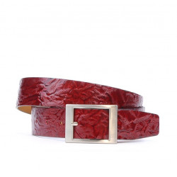 Dámsky opasok 02m krepp lak burgundské