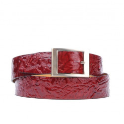 Dámsky opasok 02m krepp lak burgundské