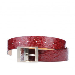 Dámsky opasok 02m krepp lak burgundské