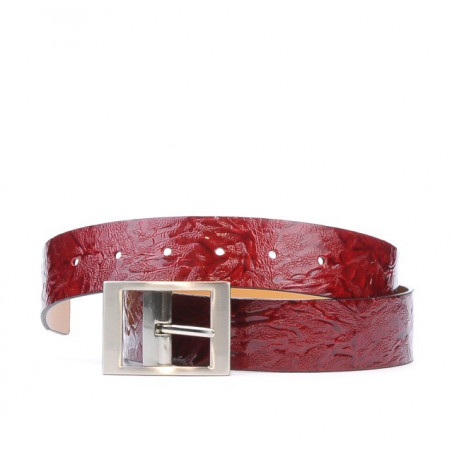 Dámsky opasok 02m krepp lak burgundské