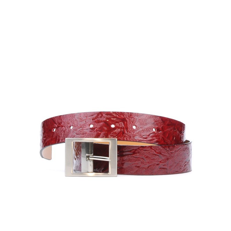Dámsky opasok 02m krepp lak burgundské