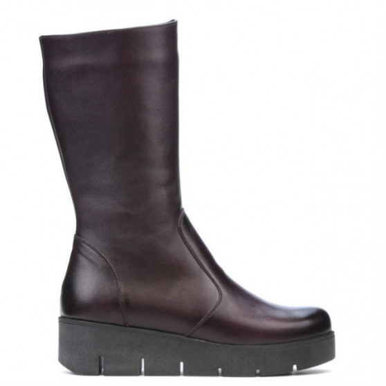 Dámske čižmy 3315 v bordovej farbe