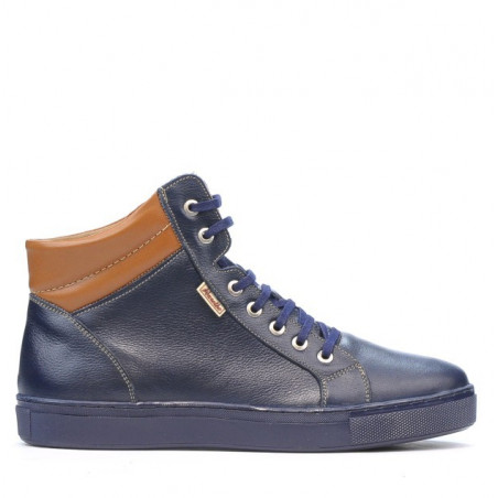 Pánske topánky 4103 indigo+hnedá