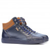 Pánske topánky 4103 indigo+hnedá