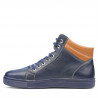 Pánske topánky 4103 indigo+hnedá