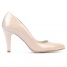 Elegantné dámske topánky 1234 ivory lakované