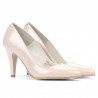 Elegantné dámske topánky 1234 ivory lakované
