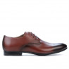 Elegantné pánske topánky 828-1 v hnedej farbe