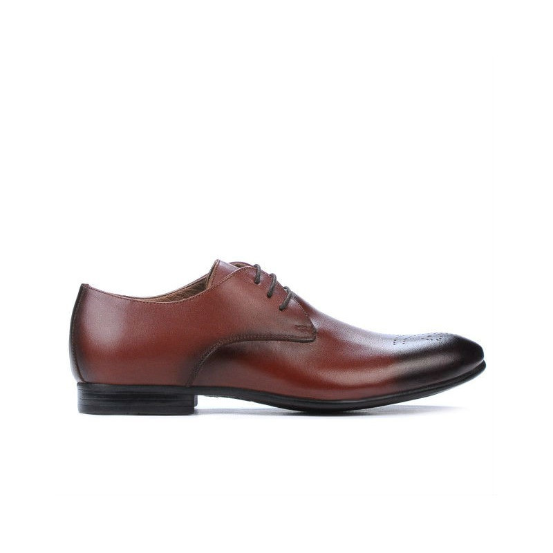 Elegantné pánske topánky 828-1 v hnedej farbe