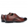Elegantné pánske topánky 828-1 v hnedej farbe