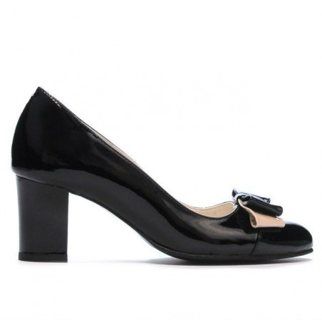 Elegantné dámske topánky 1265 čierny lak