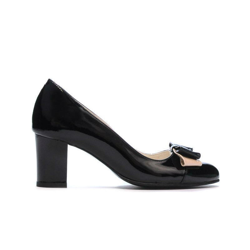 Elegantné dámske topánky 1265 čierny lak