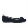 Dámske baleríny 638 indigo velúr