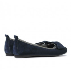 Dámske baleríny 638 indigo velúr