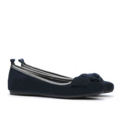 Dámske baleríny 638 indigo velúr