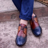 Pánske casual / elegantné topánky 874 indigo+hnedá