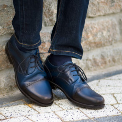 Elegantné topánky pre teenagerov 396 a indigo