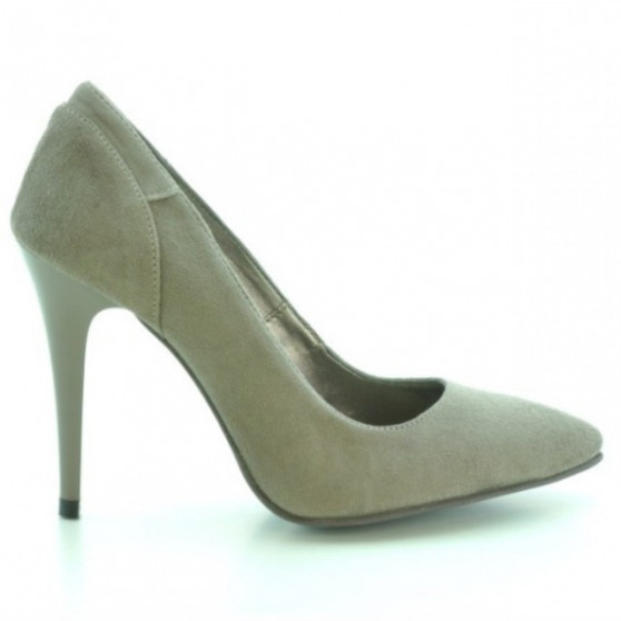 Elegantné dámske topánky 1230 cappuccino antilopa