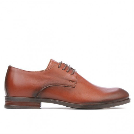 Elegantné topánky pre adolescentov 371 a koňak