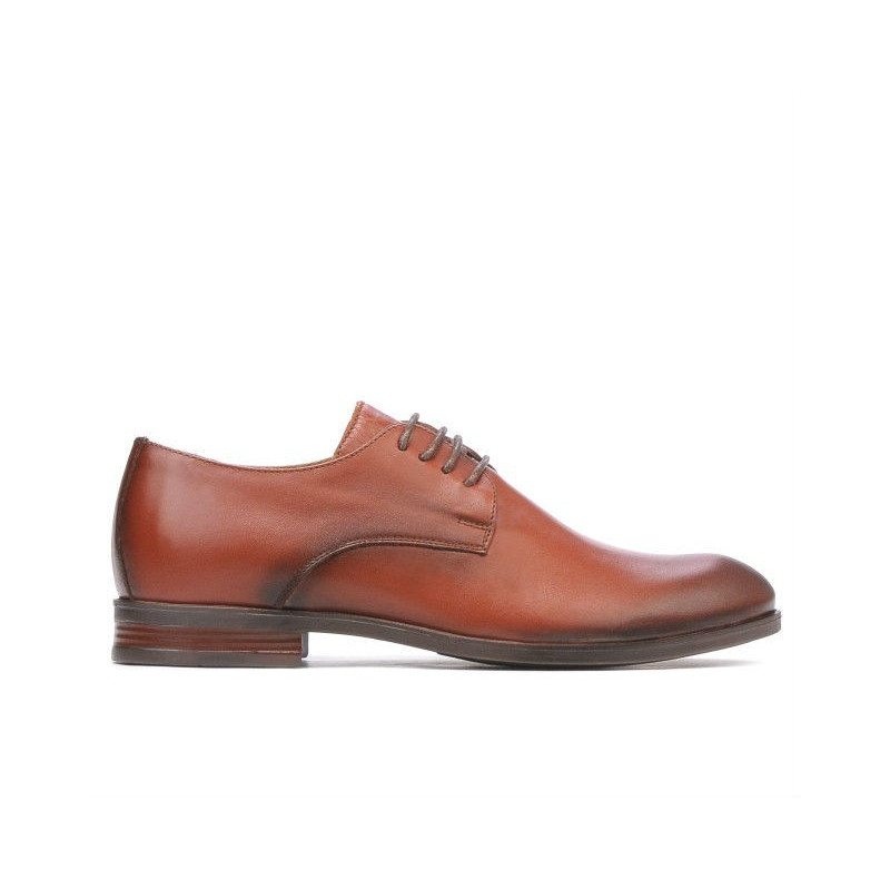 Elegantné topánky pre adolescentov 371 a koňak