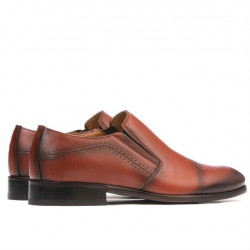Elegantné pánske topánky 877 koňak
