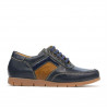 Detské topánky 164 indigo+hnedá