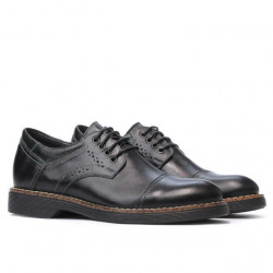 Elegantné topánky pre mládež 372 čierne