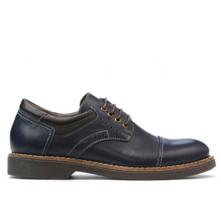 Elegantné topánky pre teenagerov 372 indigová+kávová