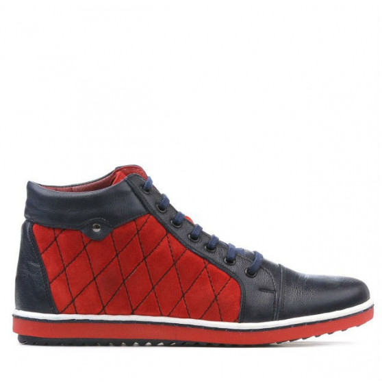Dámske topánky 3283 indigo+červená