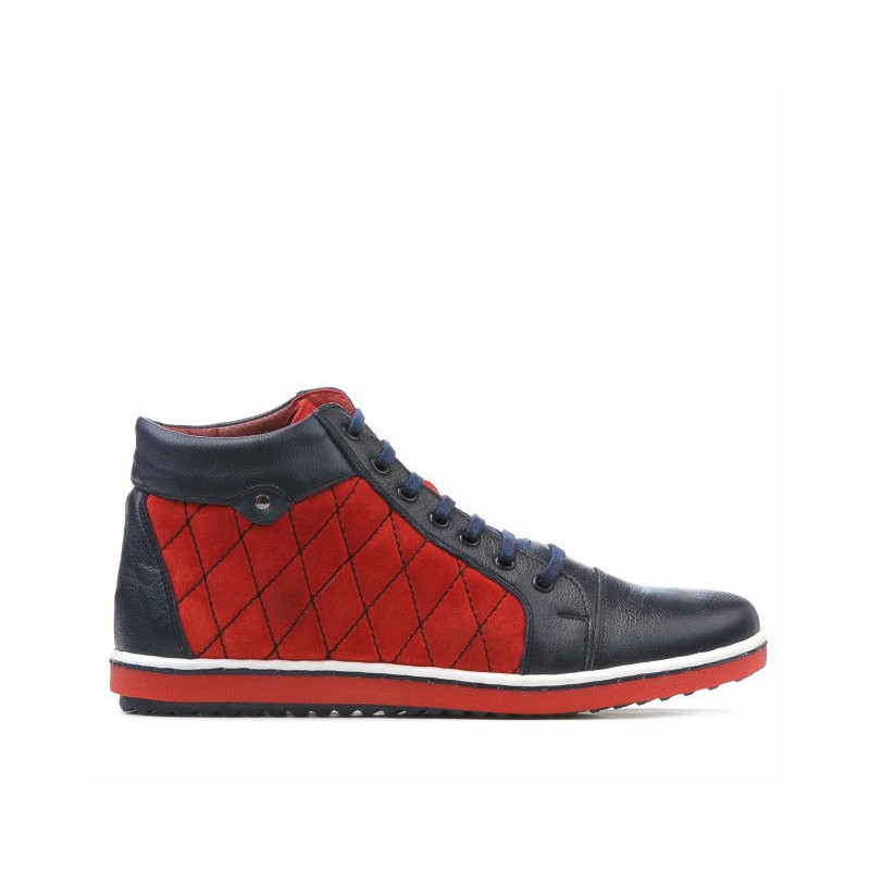 Dámske topánky 3283 indigo+červená