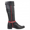 Dámske čižmy 3263 čierna + bordo