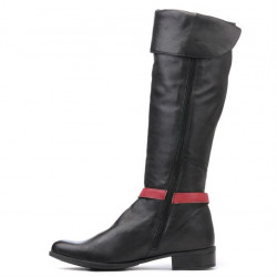Dámske čižmy 3263 čierna + bordo