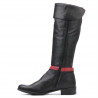 Dámske čižmy 3263 čierna + bordo