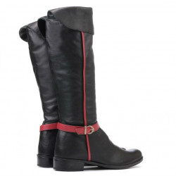 Dámske čižmy 3263 čierna + bordo