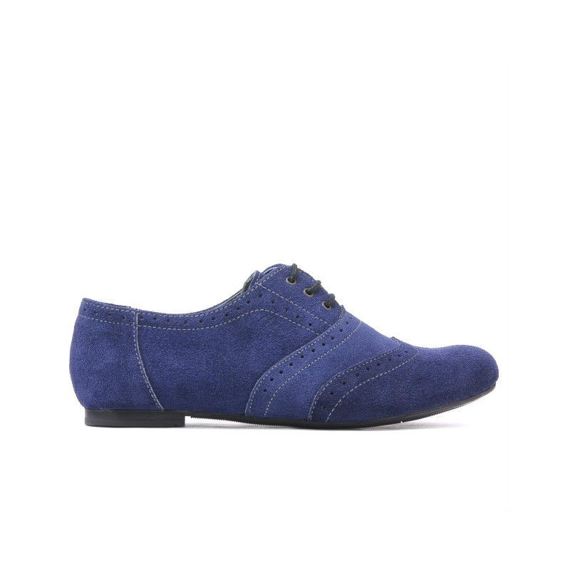 Dámske ležérne topánky 186 indigo velúr