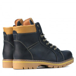 Detské topánky 439-1 tuxon indigo+hnedá
