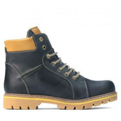 Detské topánky 439-1 tuxon indigo+hnedá