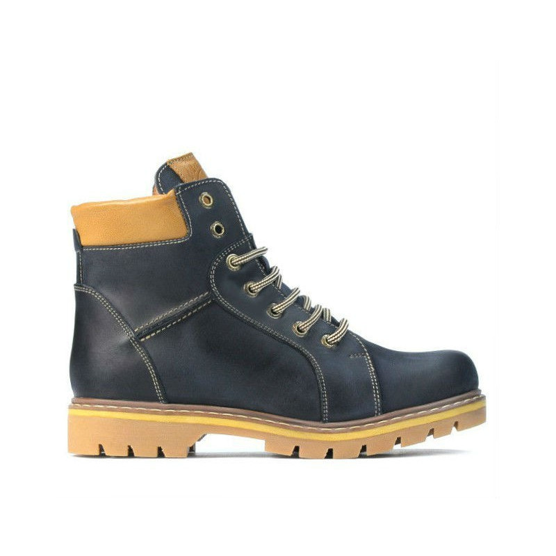 Detské topánky 439-1 tuxon indigo+hnedá