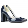 Elegantné dámske topánky 1261 lak indigo