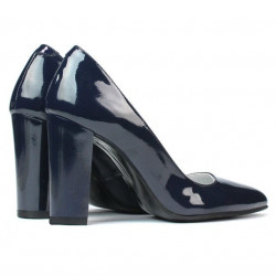 Elegantné dámske topánky 1261 lak indigo