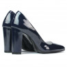 Elegantné dámske topánky 1261 lak indigo