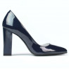 Elegantné dámske topánky 1261 lak indigo