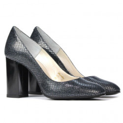 Elegantné dámske topánky 1269 pitón indigo